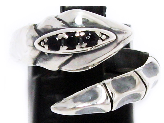 日本925純銀黑水晶戒指