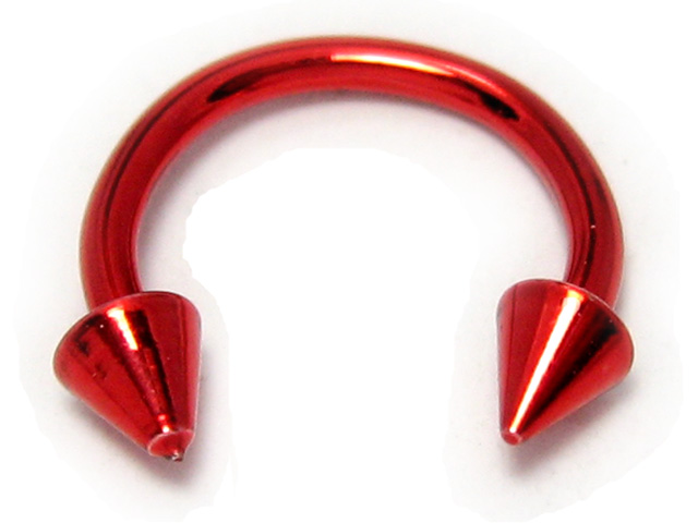 日本純手術精鋼半圓尖尾耳環  可作唇環